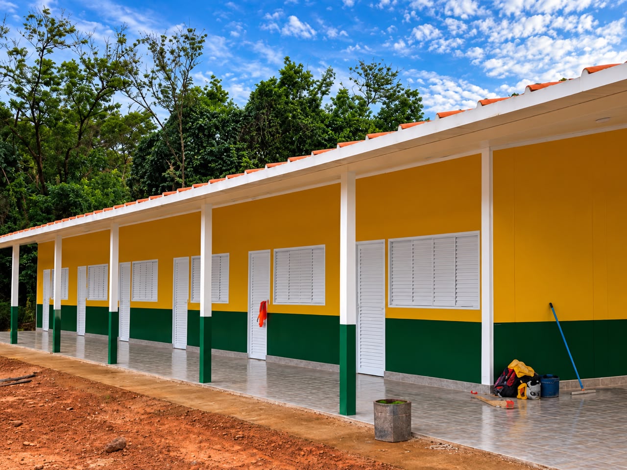 Alojamento para fazenda de soja